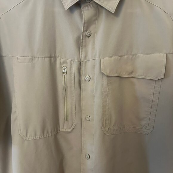 Under Armour Men's Vented Tac Hunter Short Sleeve Shirt, Desert Sand, Large - Picture 4 of 6